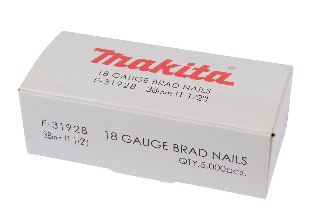 Makita Gauge Brad Nails 1,2x38mm F-31928  5000 Pcs.