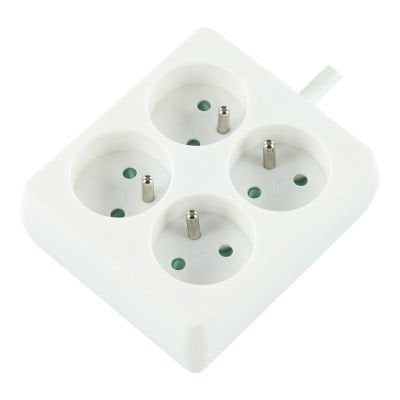 EAN 5420016851413 - LOGON LPS155 base múltiple 1,5 m 4 salidas AC Interior Blanco imagen 1