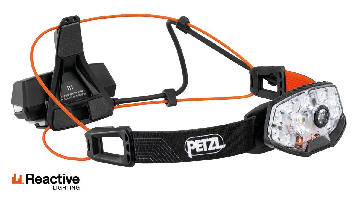 Petzl Nao Rl Negro, Naranja Linterna Con Cinta Para Cabeza Led