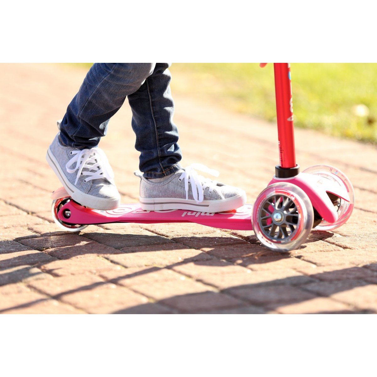 Patinete Infantil Micro De Tres Ruedas Mini Deluxe Rosa