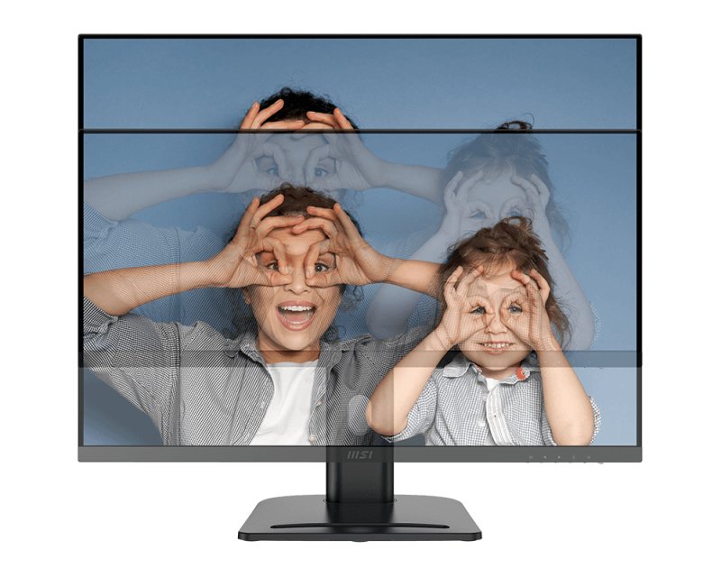Monitor  Msi Pro Mp273qpde E2, 27", Negro, Wqhd, Ips, Adaptive-Sync, Tecnología Msi Eyesergo, 100 Hz 9s6-3pb69h-035