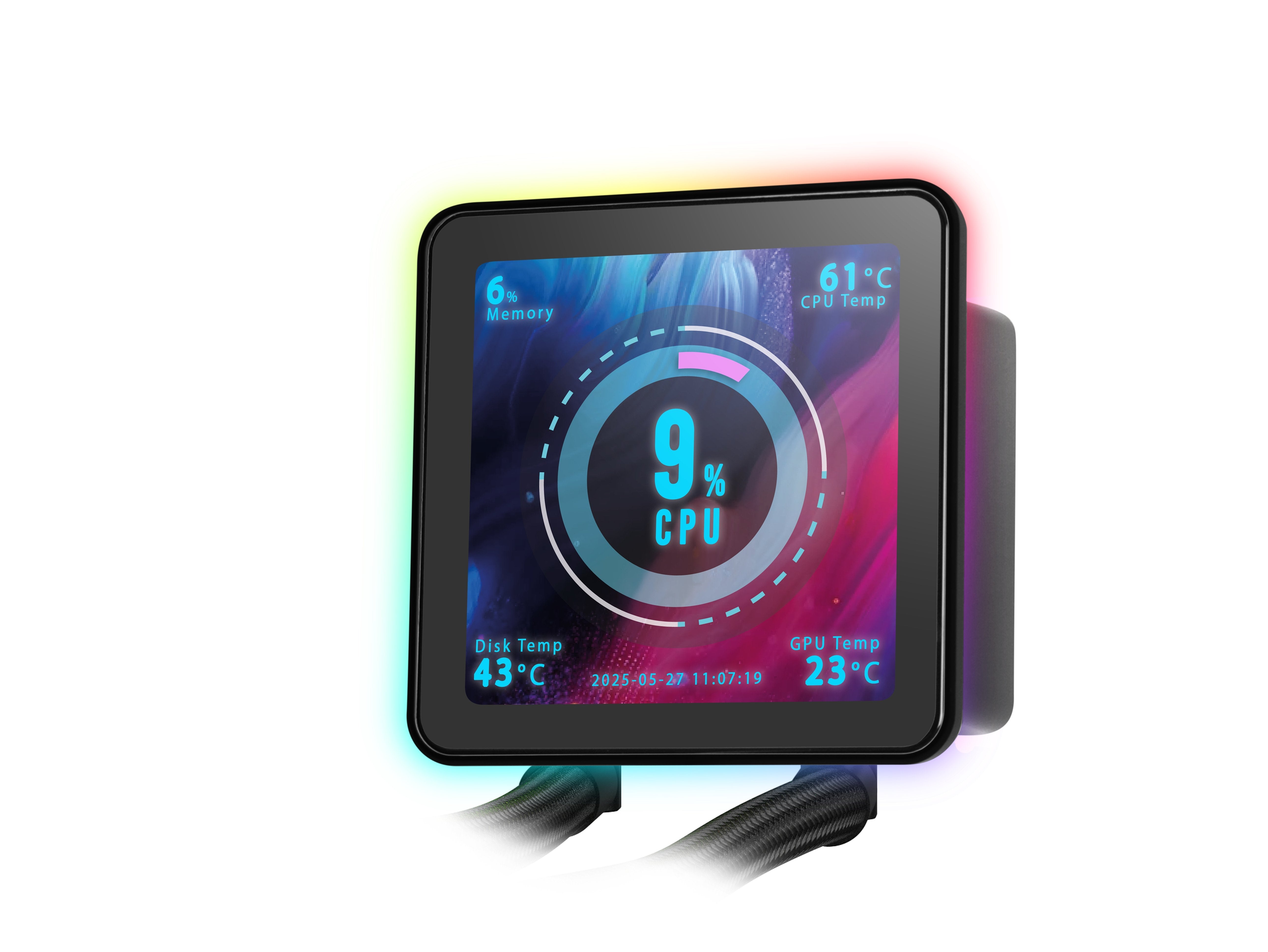 Refrigeración Líquida Cpu Mars Gaming Ml-Visionpro240   Todo En Uno 12 Cm Negro 1 Pieza(S)
