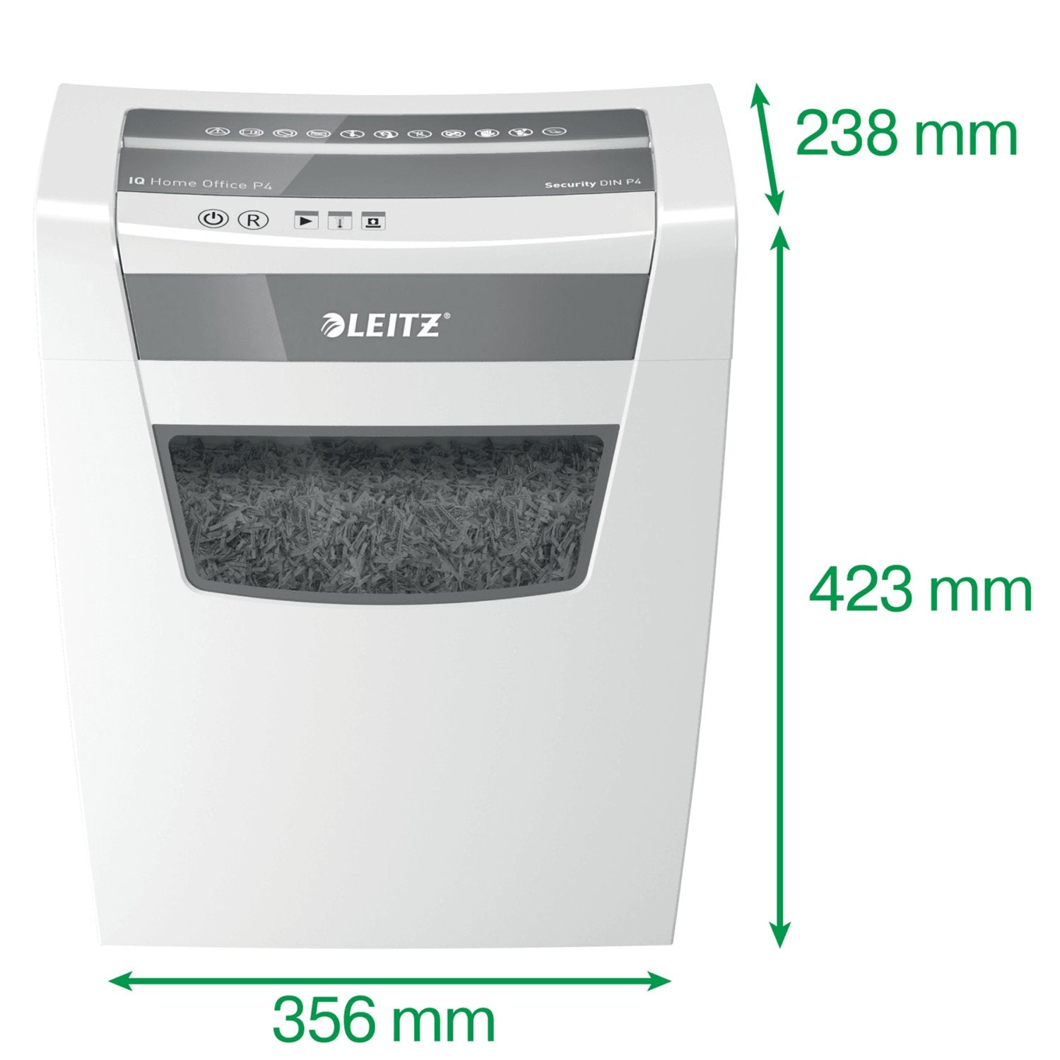 EAN 4002432118939 - Leitz IQ Home Office P-4 triturador de papel Corte en partículas 22 cm Blanco imagen 4