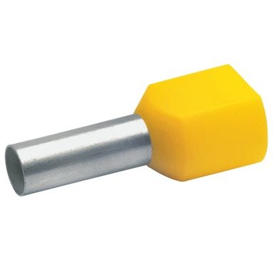 Klauke Zwillings-Aderendhlse 6 Mm 14 Mm Teilisoliert Amarillo 87514 100 Unidades (87514)
