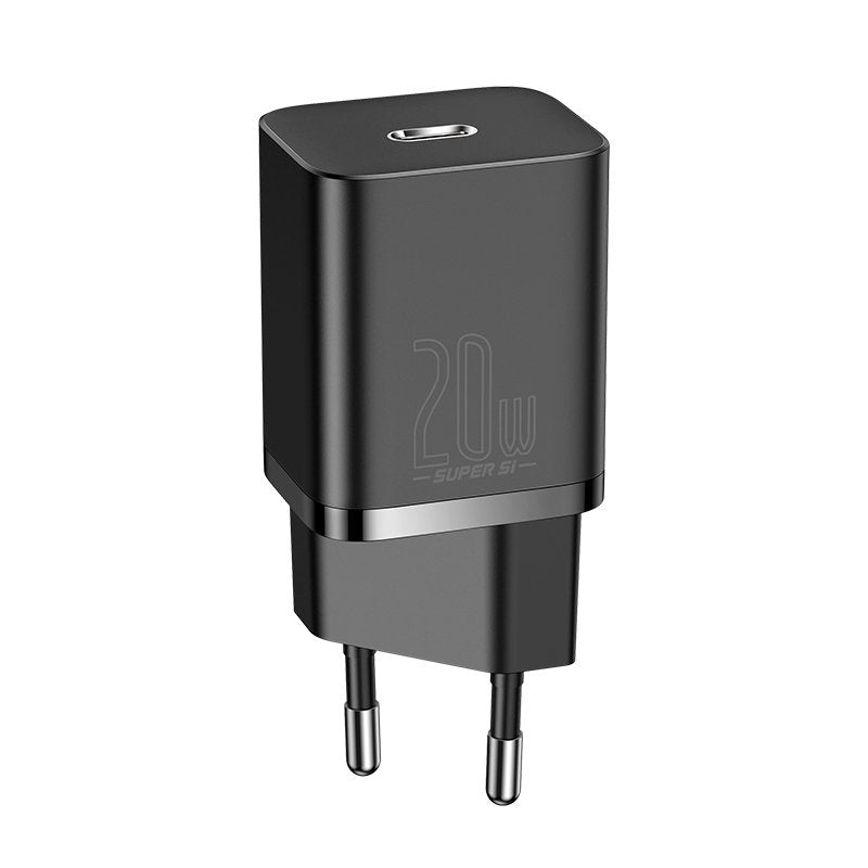 Cargador De Pared Baseus Con Cable Usb-C Para Rayos 1m 20w Tzccsup-B01 Negro