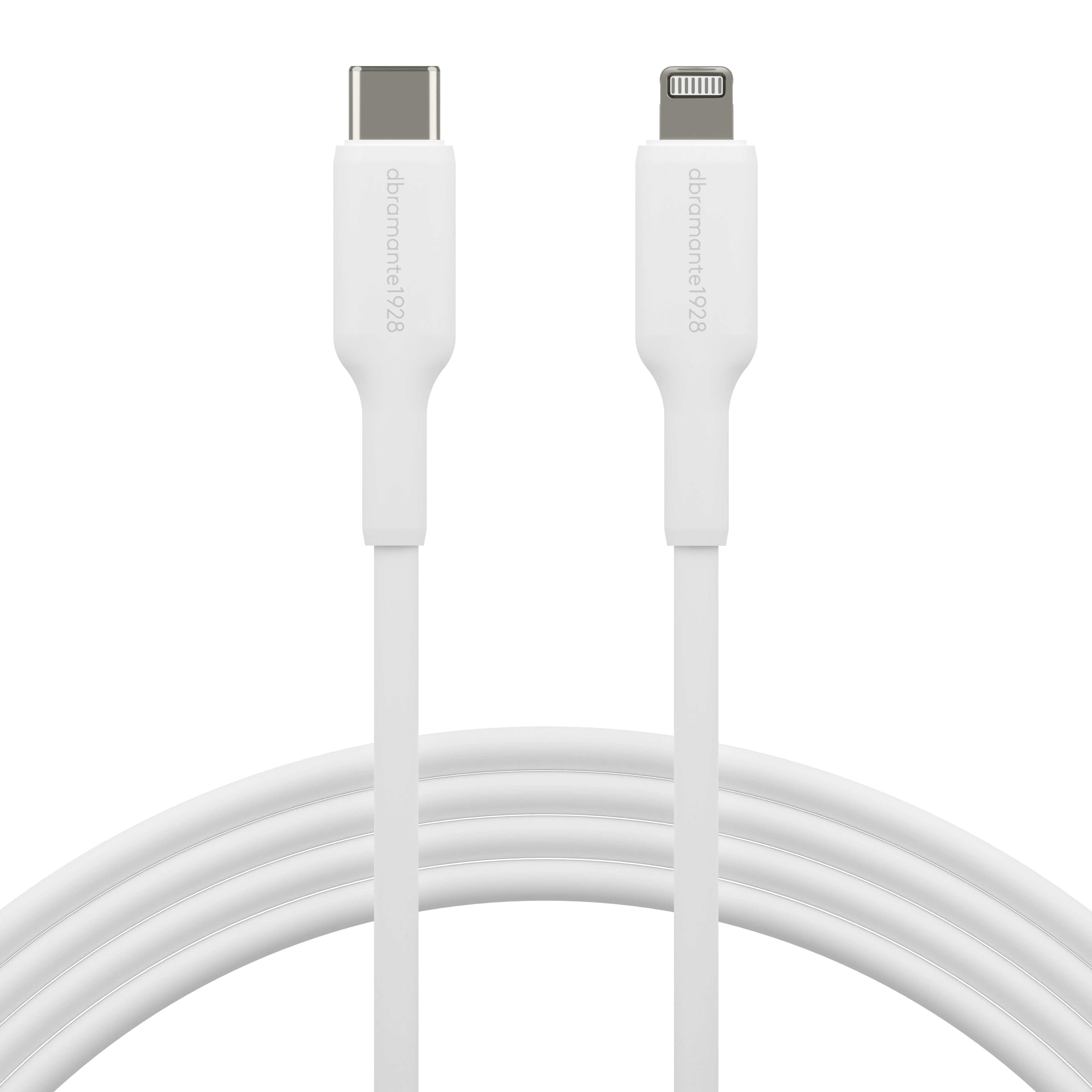 Cable Dbramante1928 Re-Charge Lightning Usb-C Macho A Lightning Macho 2 M Blanco