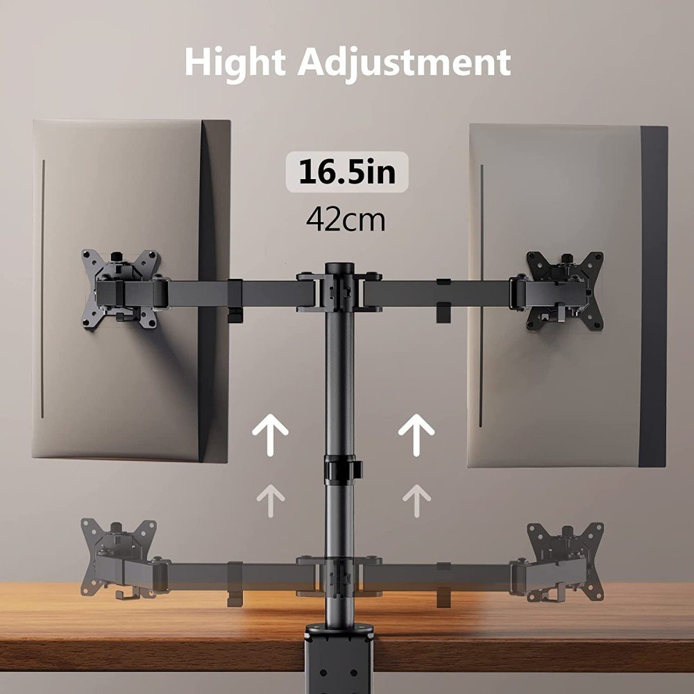 EAN 8059018360912 - Techly ICA-LCD 582-D soporte para monitor 81,3 cm (32") Escritorio Negro imagen 6
