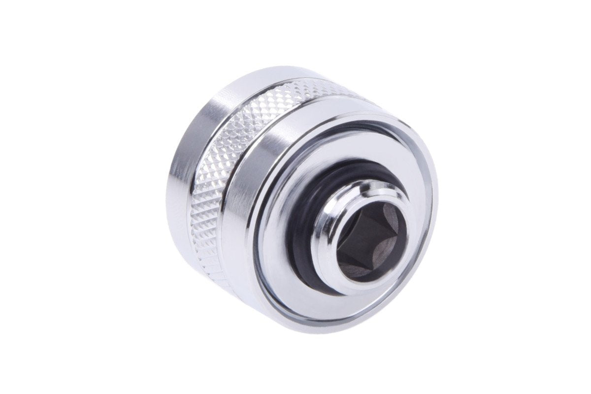 Alphacool Eiszapfen Pro 16mm Hardtube Racor G1/4 - Chrome Sixpack, Conexión Cromada, 6 Piezas 17476