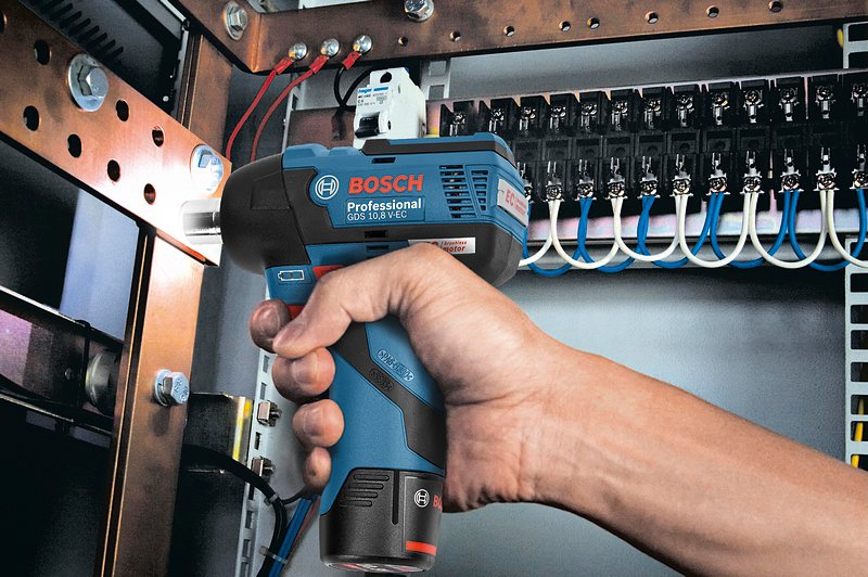 Atornillador De Impacto Bosch Professional  Inalámbrico Gds 12v-115 Professional Solo, 12 Voltios Azul/Negro, Sin Batería Ni Cargador 3165140765114