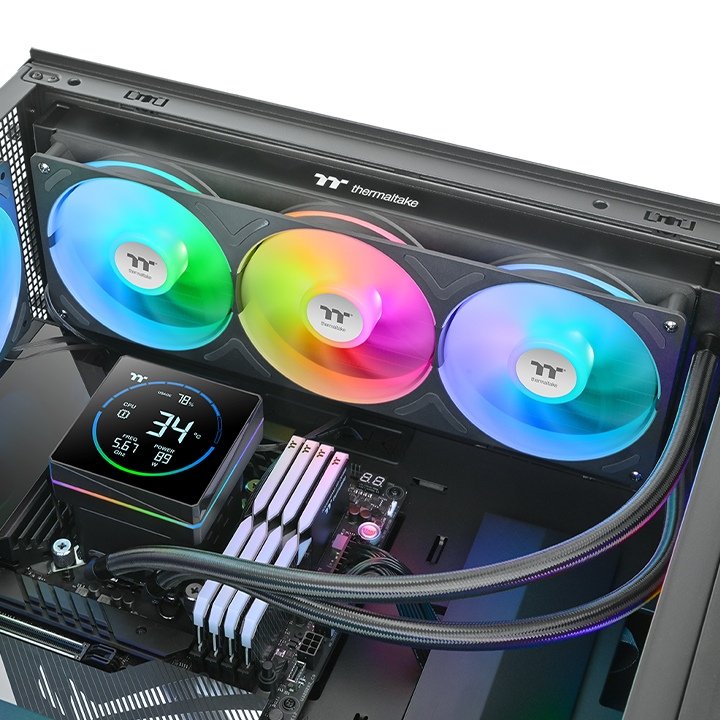 Refrigeración Líquida Cpu K Thermaltake Th360-S V3 Argb Sync Aio Negro