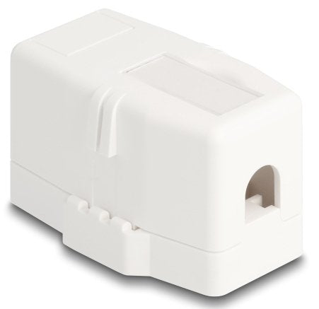 Keystone Leergehäuse 1 Port Mit Magnetischer Unterseite, Weiss