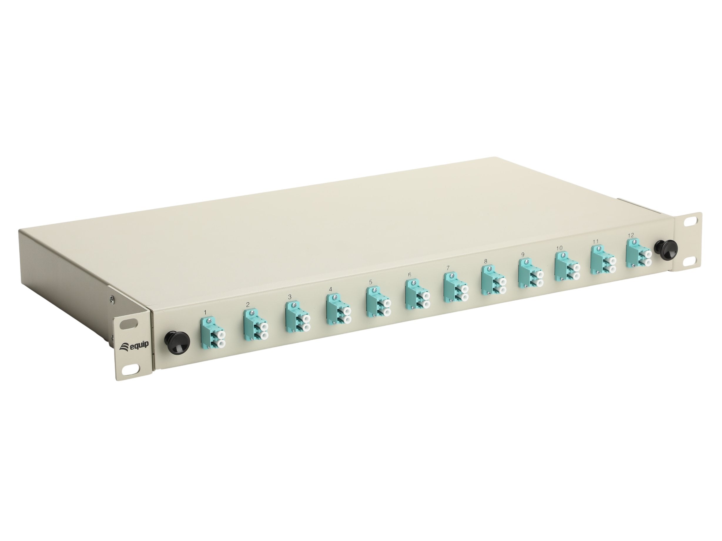 Equip Lwl-Spleisskamen 12-Port Lc-Duplex Om3 1u Komplett Gr
