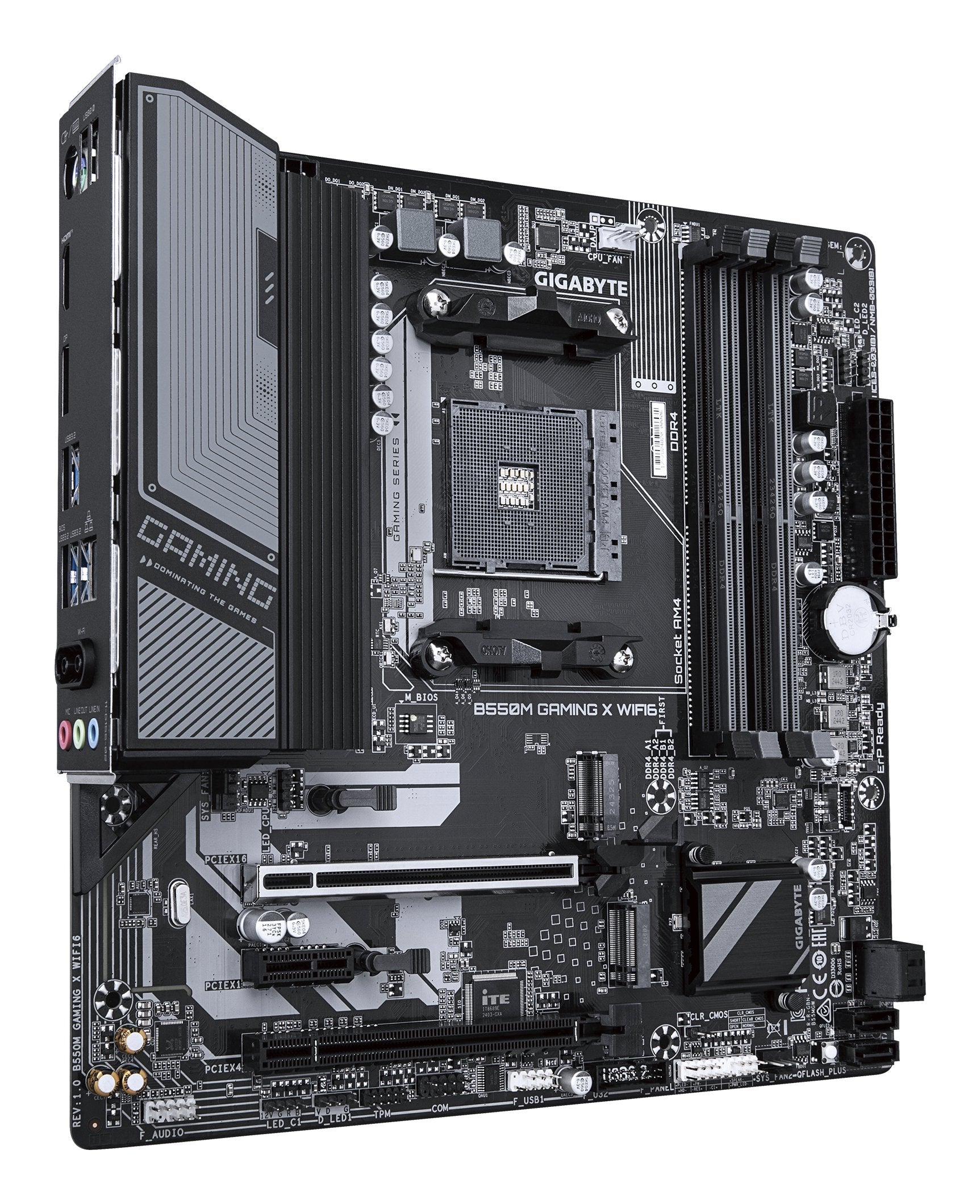 EAN 4719331870096 - GIGABYTE B550M GAMING X WIFI6 placa base AMD B550 Zócalo AM4 micro ATX imagen 3