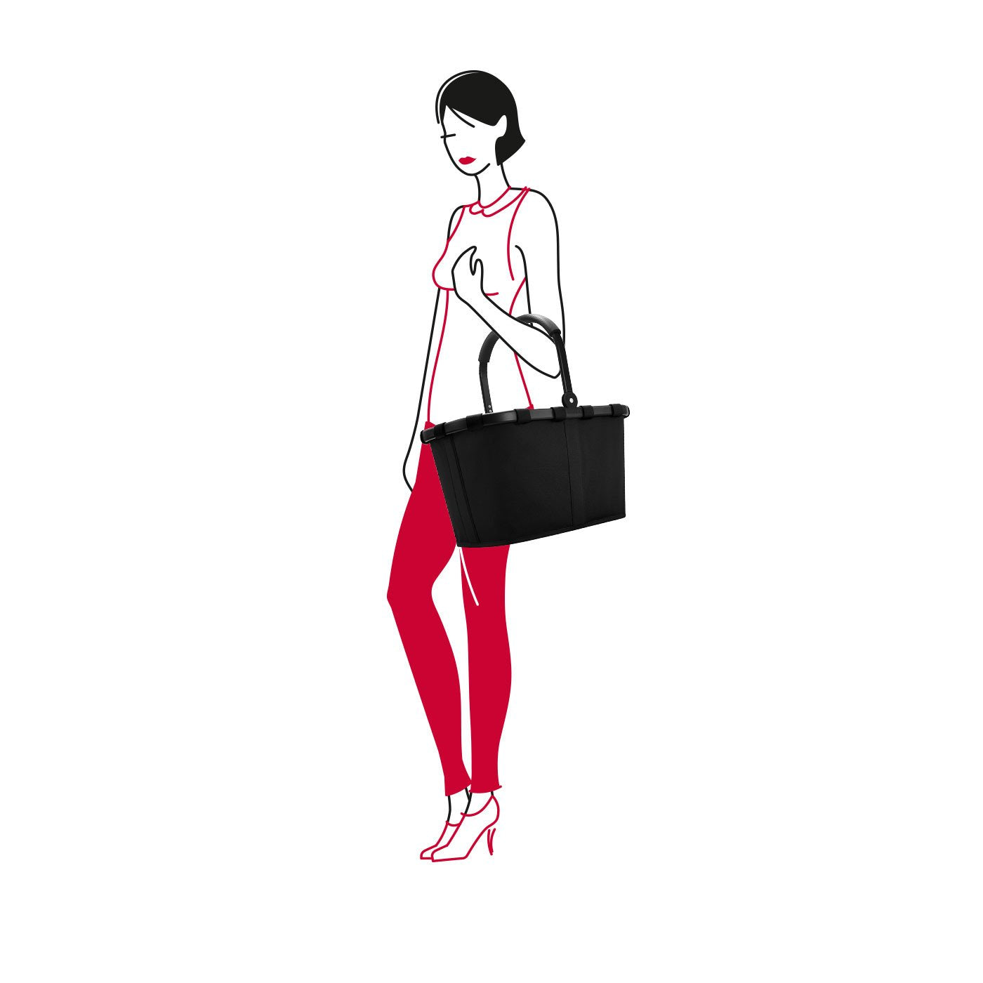 EAN 4012013586552 - Reisenthel BK7040 bolsa de compras Negro Cesta de la compra imagen 5
