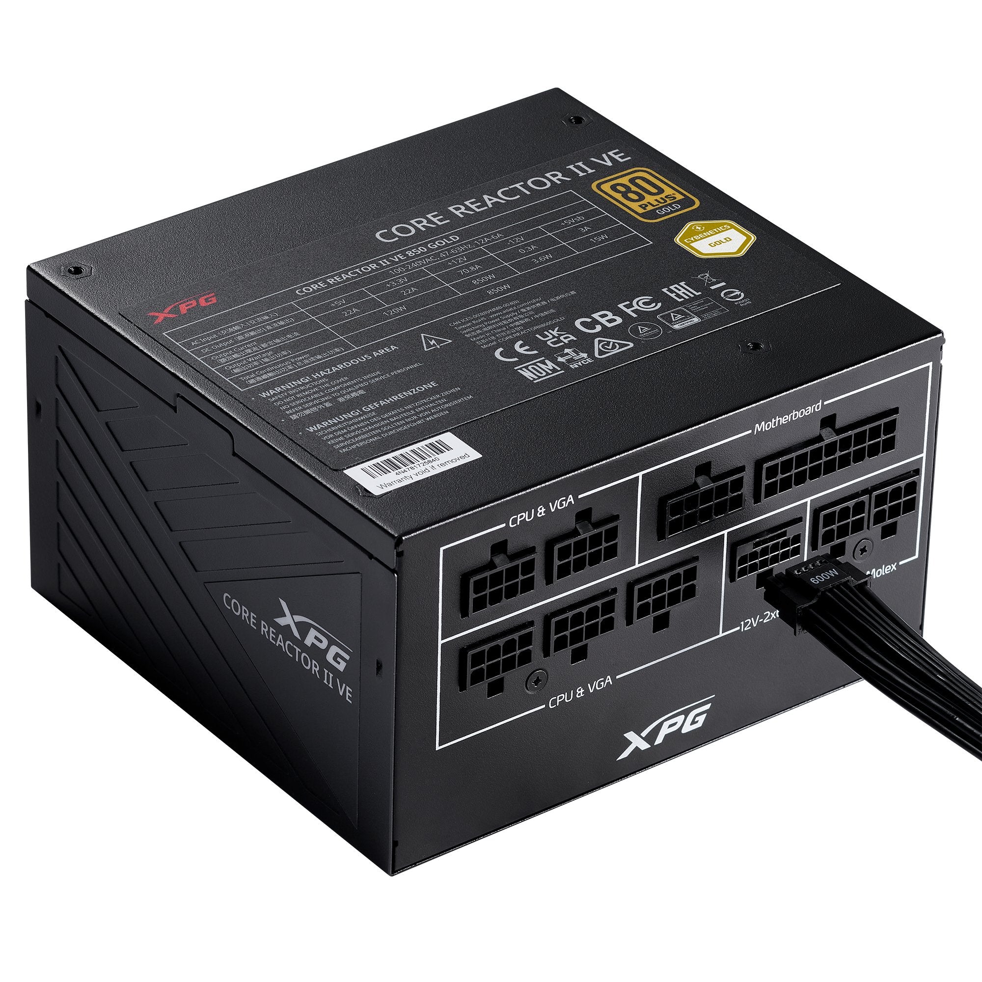 EAN 4711085946232 - XPG COREREACTOR II VE 650W unidad de fuente de alimentación 24-pin ATX ATX Negro imagen 1