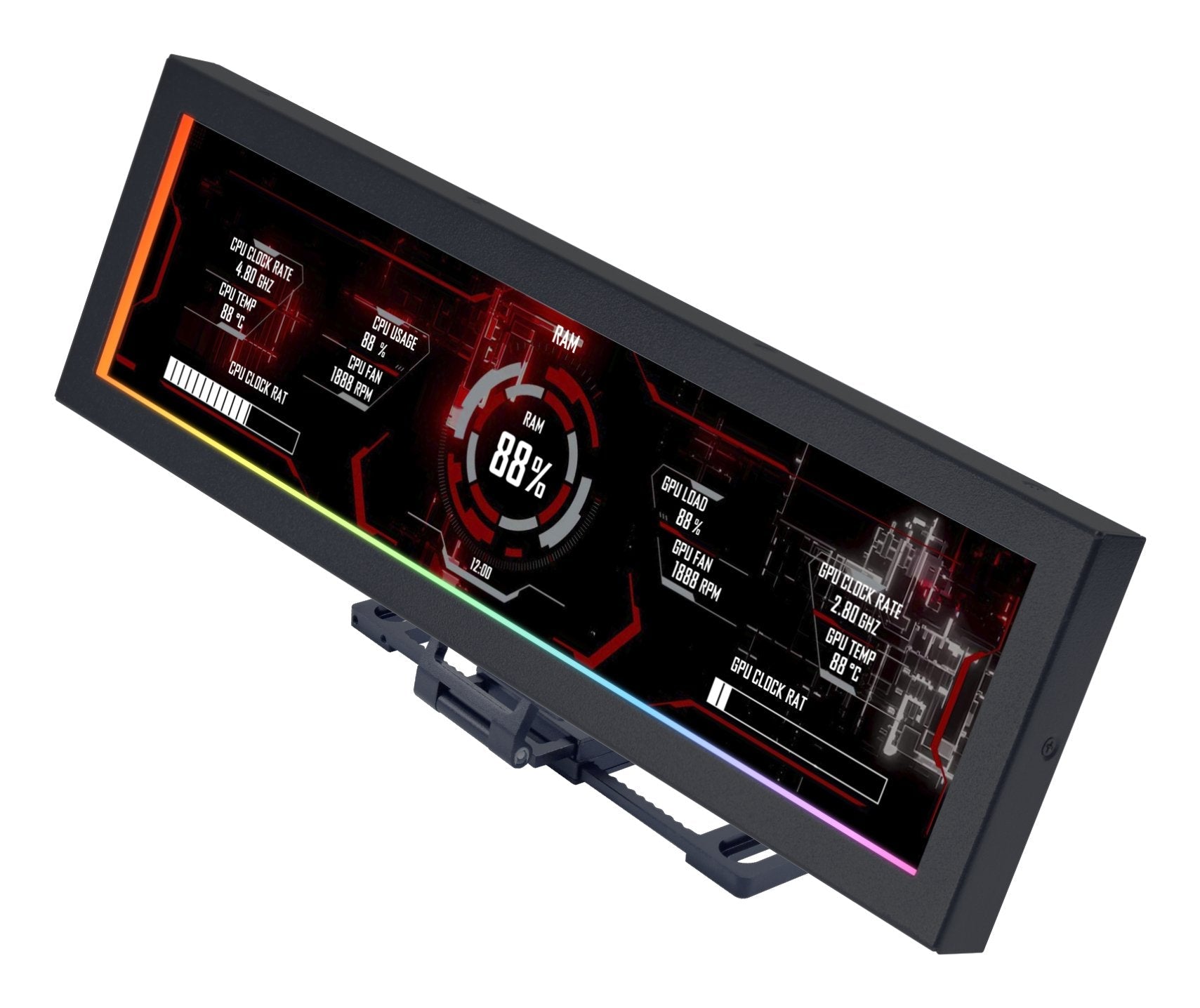 Lcd Lian Li Universal Screen 8.8  Black