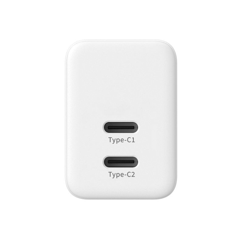 Ultra Compact Gan Ladowarka Sieciowa 2x Usb-C 35w Pd 3.0 Z Pps Biala