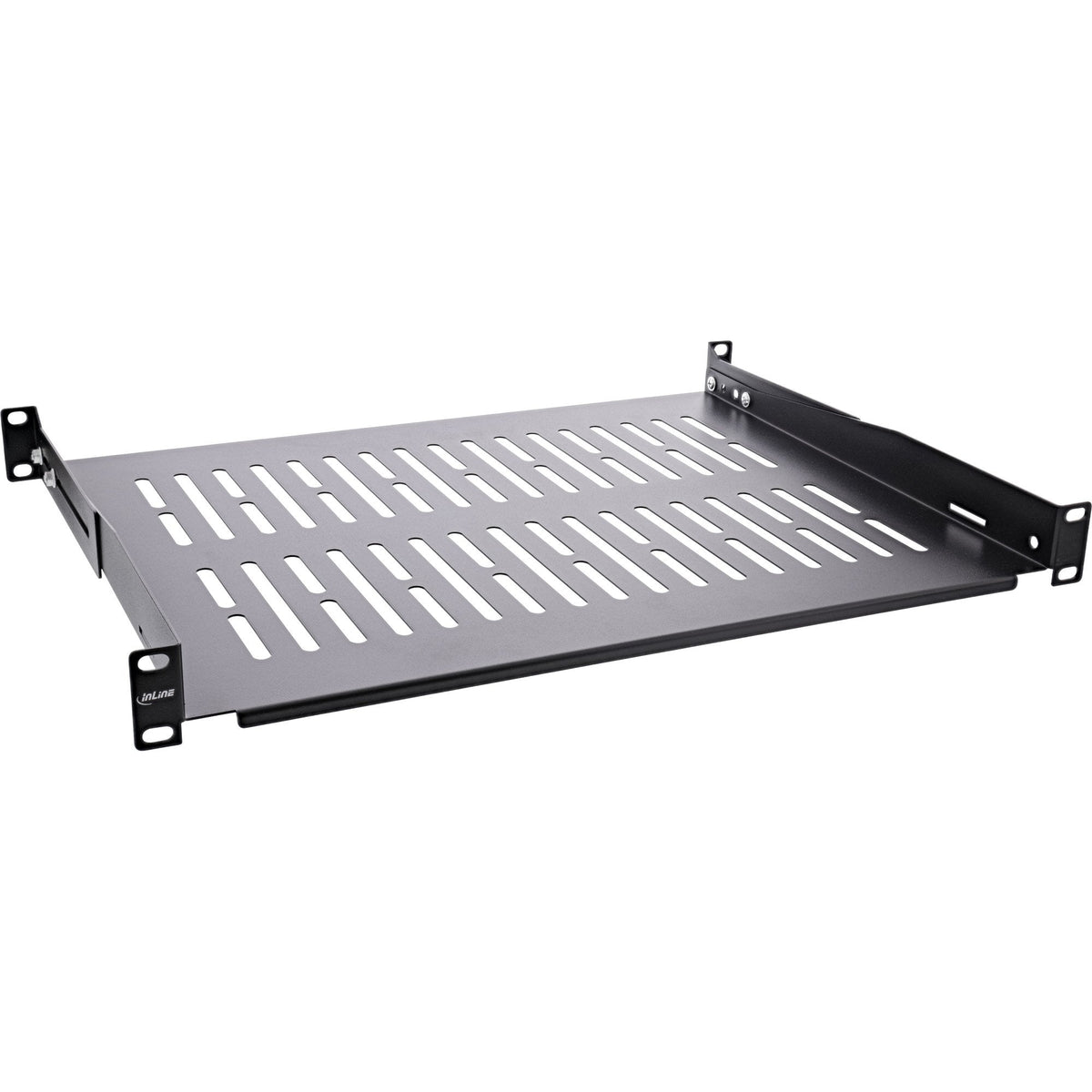 Inline® 19" Shelf, 350mm, 50kg, 1u, Ral 9005 Negro