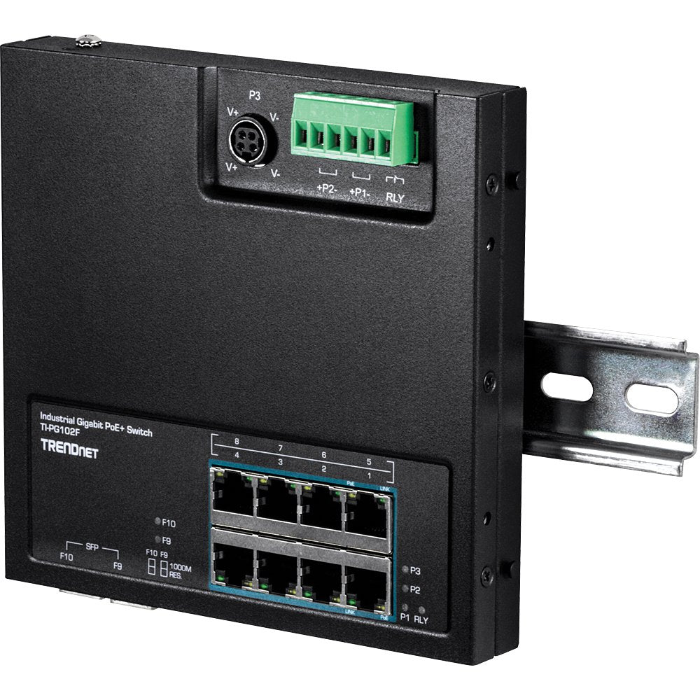 EAN 0710931161786 - Trendnet TI-PG102F switch Gigabit Ethernet (10/100/1000) Energía sobre Ethernet (PoE) Negro imagen 5