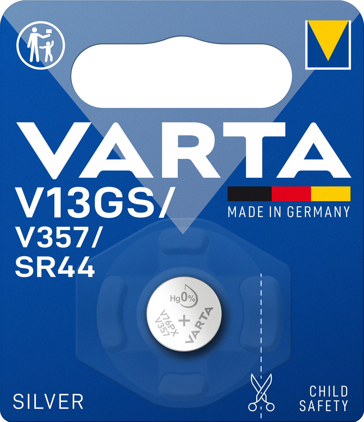 EAN 4008496273621 - Varta V13GS Batería de un solo uso SR44 Óxido de plata imagen 2