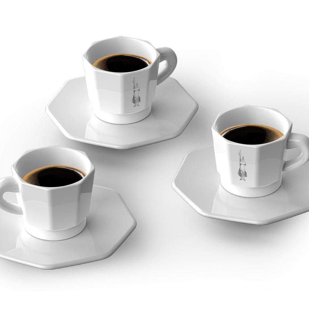 Bialetti Rtatz402 Tazón Blanco Café 4 Pieza(S)