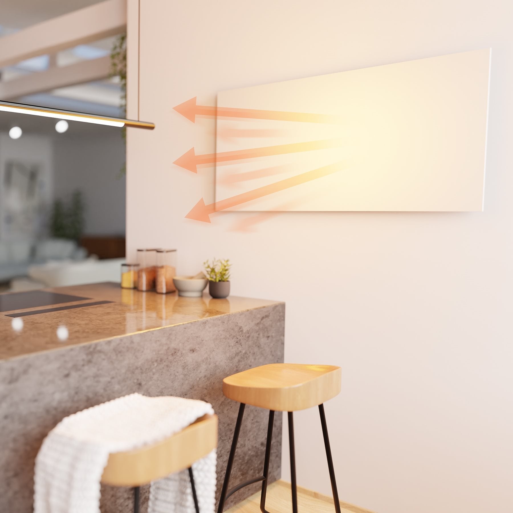 Calefactor Eléctrico Hombli Hbir-0209  Interior Blanco 700 W  Infrarrojo