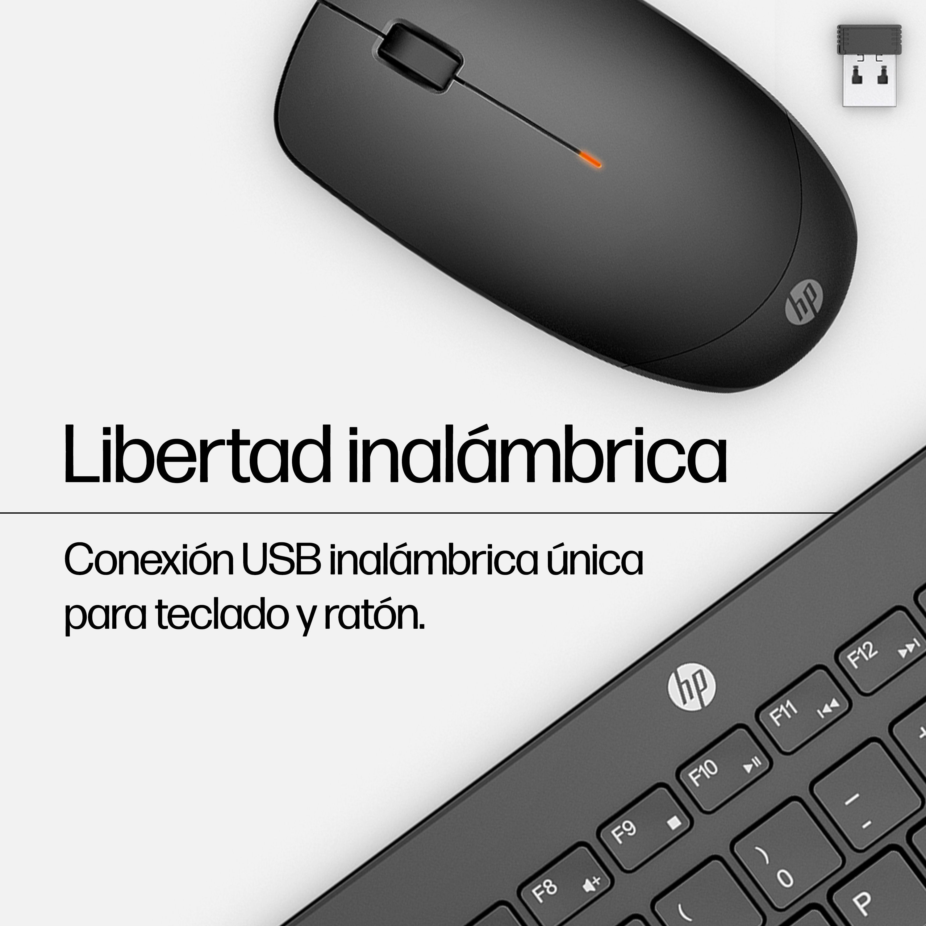 EAN 0195122117832 - HP 230 Wireless Mouse and Keyboard Combo teclado Ratón incluido Oficina RF inalámbrico Negro imagen 4