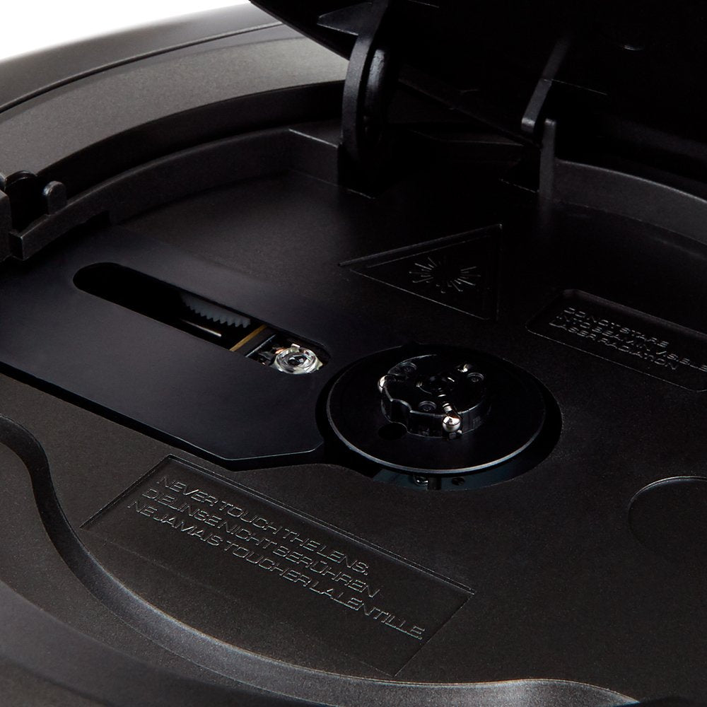 Radio Bluetooth Con Lector De Cd Mp3 Casetes Y Usb Aiwa Boombox Bbtu-550 Black Bt 5.0 6w Rms Fm