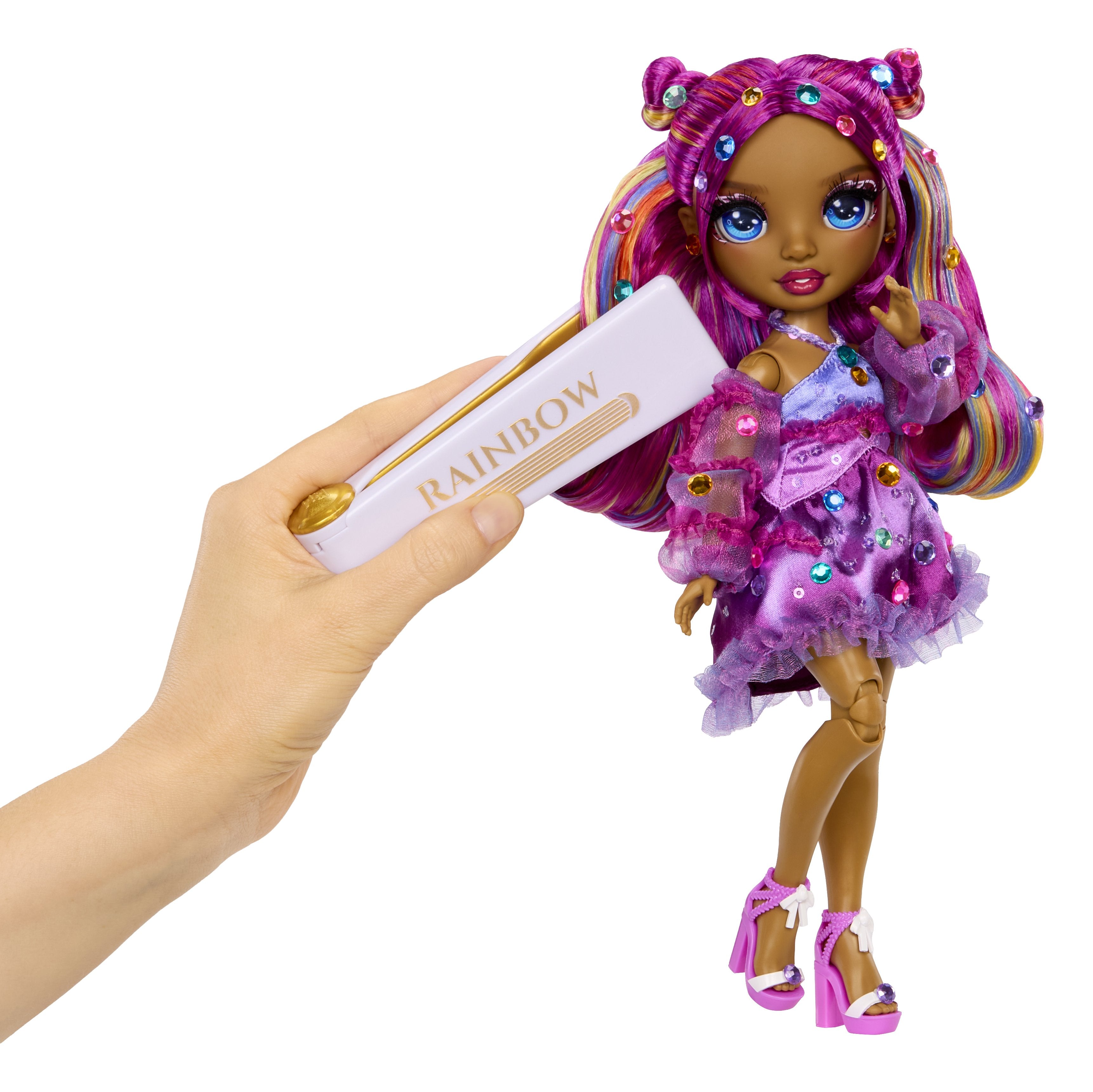 EAN 0035051597834 - Rainbow High Be Dazzling Fashion Dolls- Noemie Violette (Purple) imagen 5