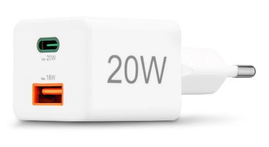 Cargador  Hama 00201991 De Dispositivo Móvil Auriculares, Batería Portátil, Smartphone, Tableta Blanco Corriente Alterna Carga Rápida Interior