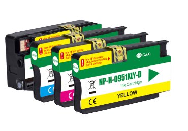 G&G High Quality Patronen 4er Set Hp950xl/951xl Bk/C/M/Y