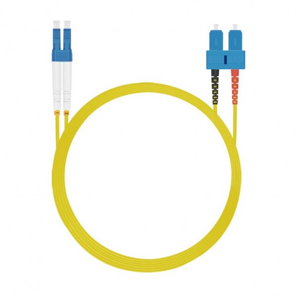 Helos Lwl Cable De Red Lc/Sc Duplex 9/125?M Os2 Amarillo 0,5m
