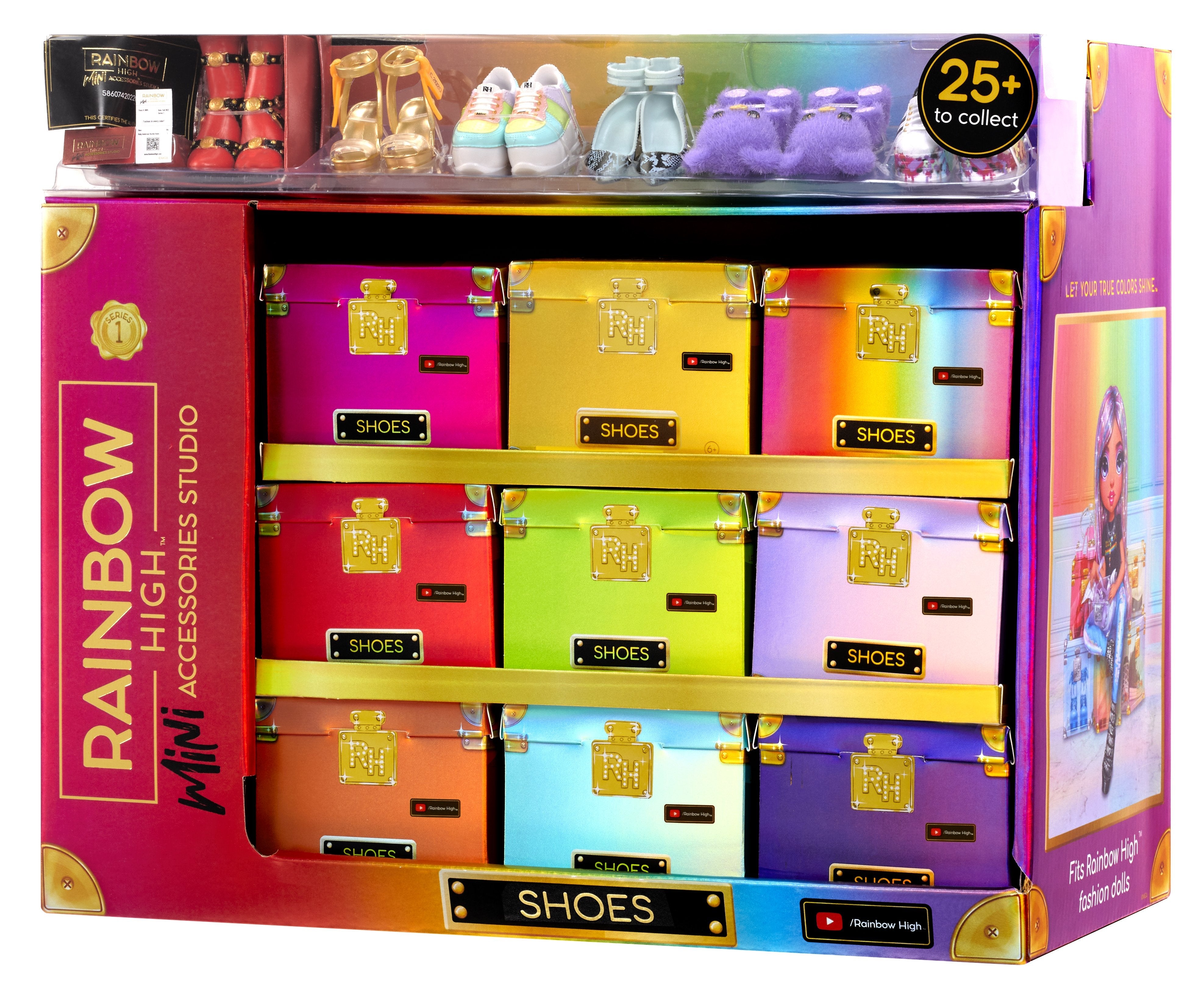 EAN 0035051586074 - Rainbow High Accessories Studio Series 1, S Assortment in PDQ Zapatos de muñeca imagen 24