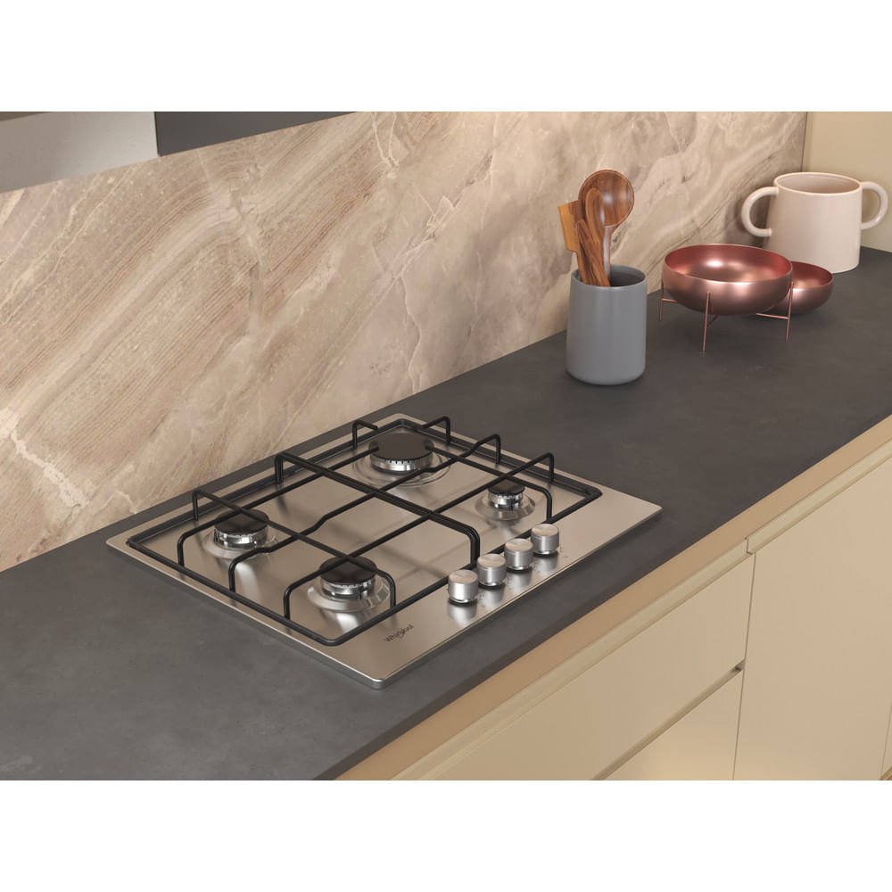 EAN 8003437625398 - Whirlpool TGML 650 IX Acero inoxidable Integrado 58 cm Encimera de gas 4 zona(s) imagen 5