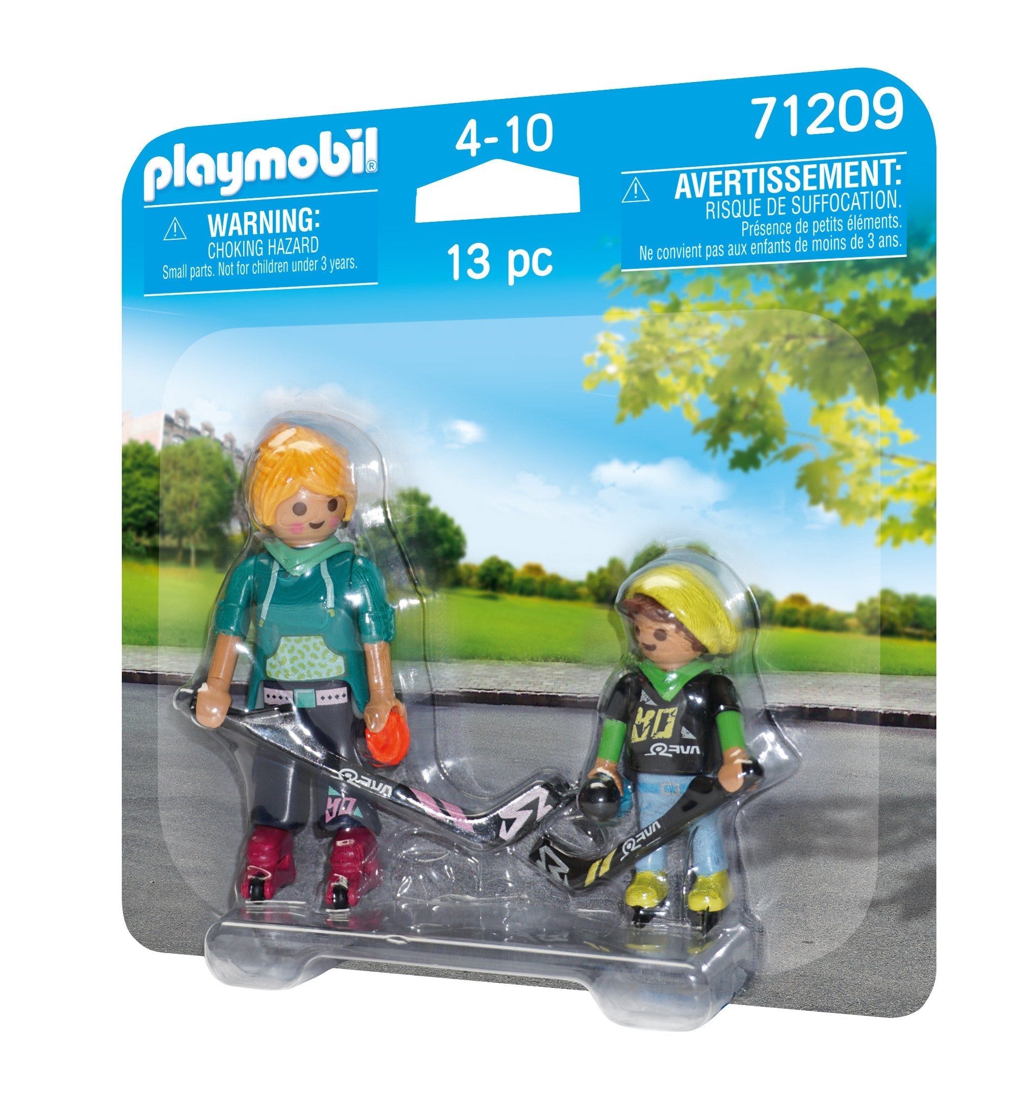 Playmobil 71209 Duopack Hocky Sobre Patrines Con Palos Y Disco.