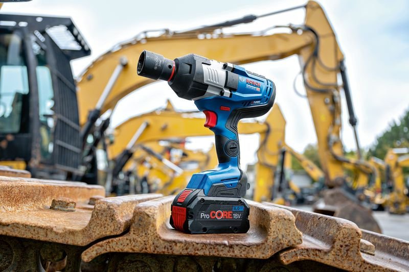 Atornillador De Impacto Bosch Professional  A Batería Biturbo Gds 18v-1600 Hc Professional Solo, 18volt Azul/Negro, Sin Batería Ni Cargador, 3/4" 06019m1000