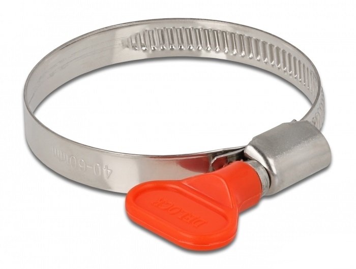 Schlauchschelle Mit Flügelmutter 40 - 60 Mm 10 Stück Rot