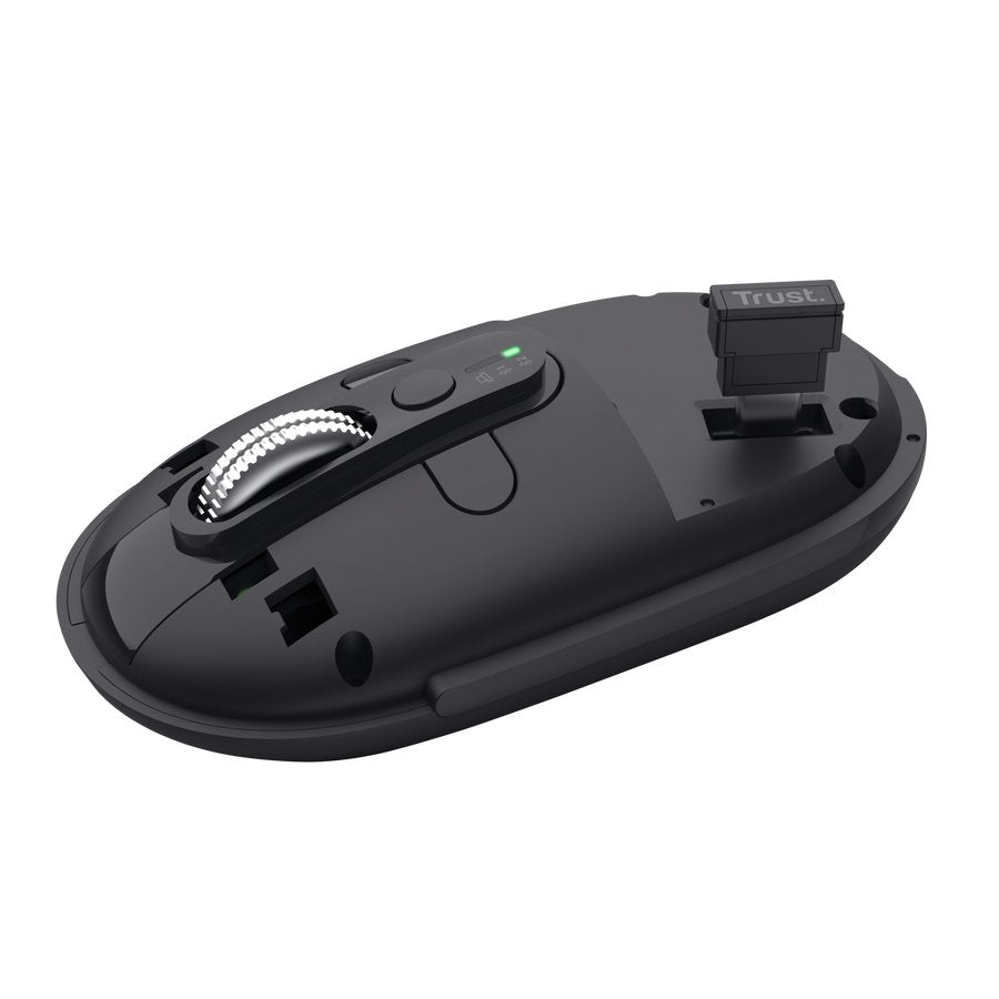 Raton Optico Wireless Fino Seron Negro Trust Hasta 3200dpi / Inalámbrico