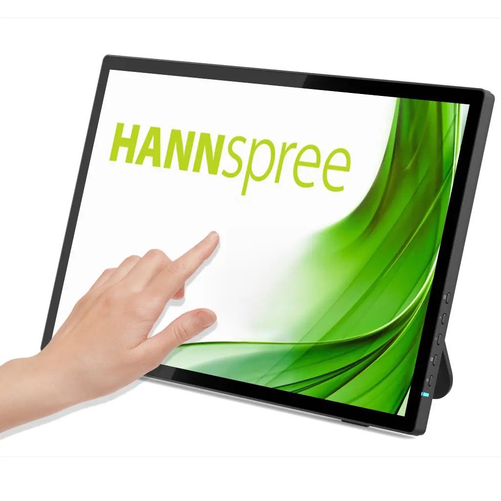 Monitor 23.8" Tactil Dp Hdmi Hannspree Ht249ppb Fhd 75hz 400 Cd/M2 2x2w Vesa 100x100 Portable