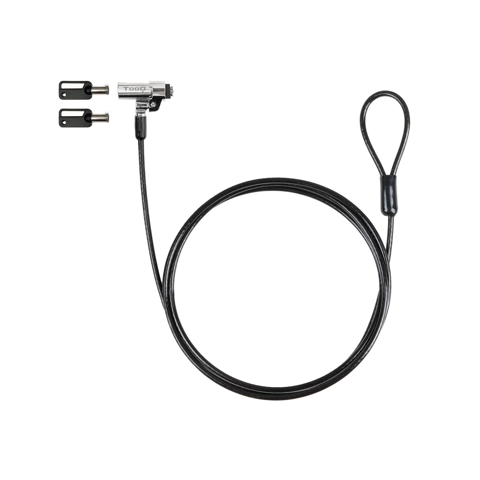 Tooq Cable Seguridad Nano 2.5x6mm Llave Para Portatiles - Gris