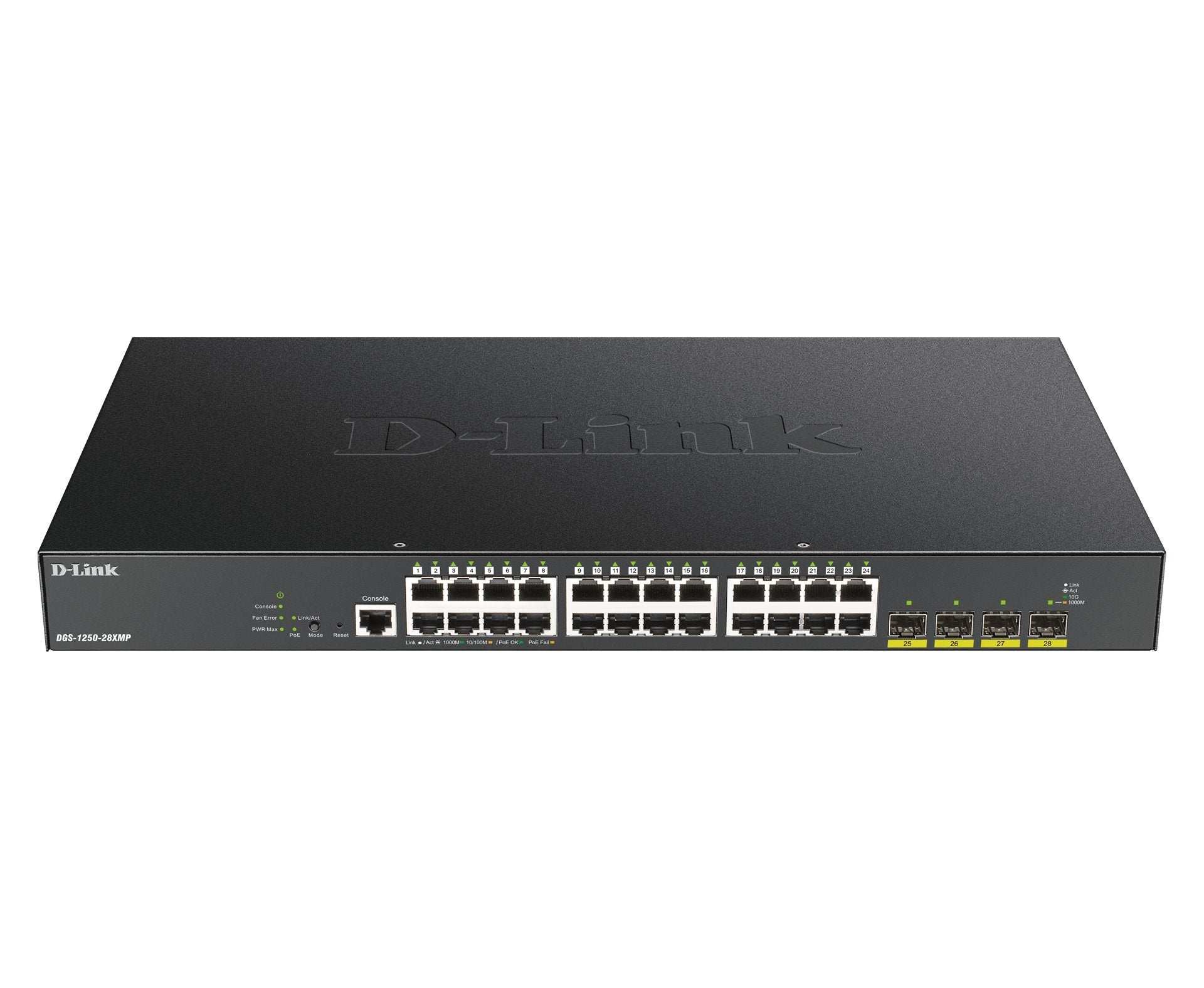 EAN 0790069467882 - D-Link DGS-1250-28XMP Gestionado L3 Gigabit Ethernet (10/100/1000) Energía sobre Ethernet (PoE) Negro imagen 1