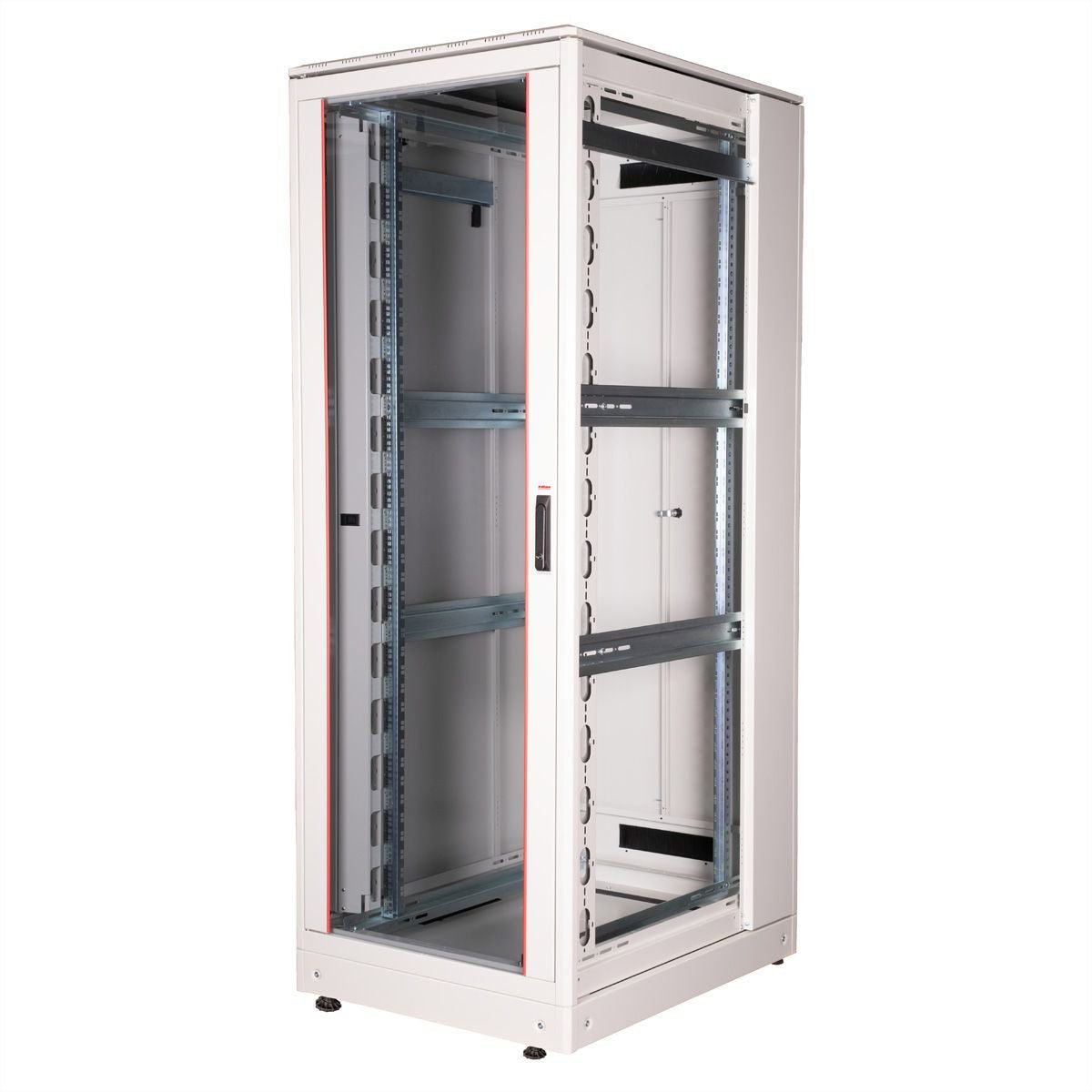 Roline 19-Zoll Netzwerkschrank Pro 42 He, 800x1000 Bxt Glastr Grau