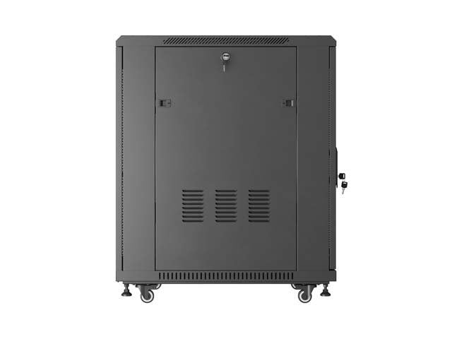 Lanberg Rack Cabinet 19 " Free Standing 18u 600x800 Flat Pack With Mesh Door Black