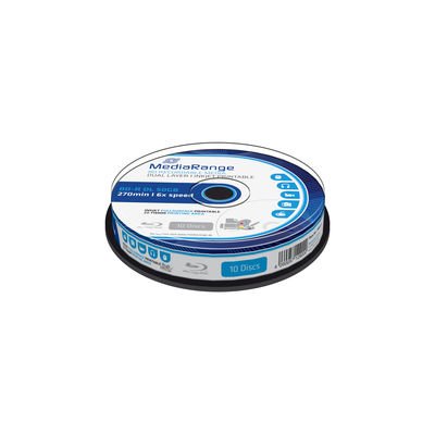 Mediarange Mr509 Disco Blu-Ray Lectura/Escritura (Bd) Bd-R 50 Gb 10 Pieza(S)