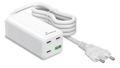 Mediarange Cargador 100w 4-Port 1x Usb-A 3x Usb-C Gan, Blanco