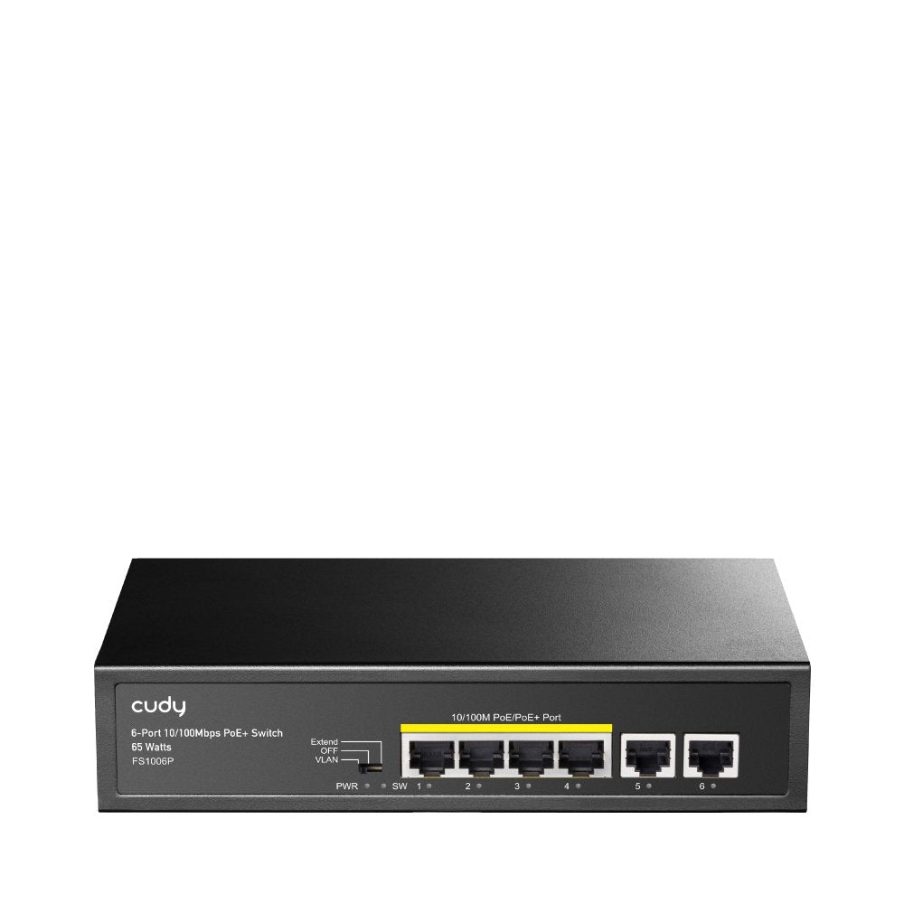 EAN 6971690790264 - Cudy FS1006P switch Fast Ethernet (10/100) Energía sobre Ethernet (PoE) Negro imagen 1