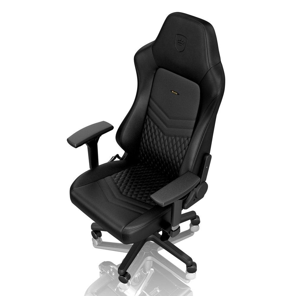 Noblechairs Hero Echtleder Gaming Silla - Negro Negro