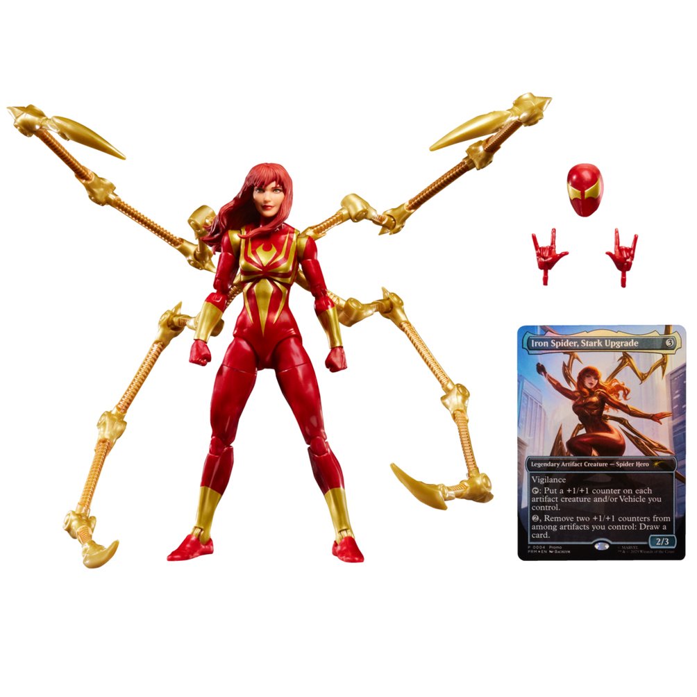 Figura Mary Jane Watson Iron Spider Magic The Gathering Spider-Man Marvel 15cm