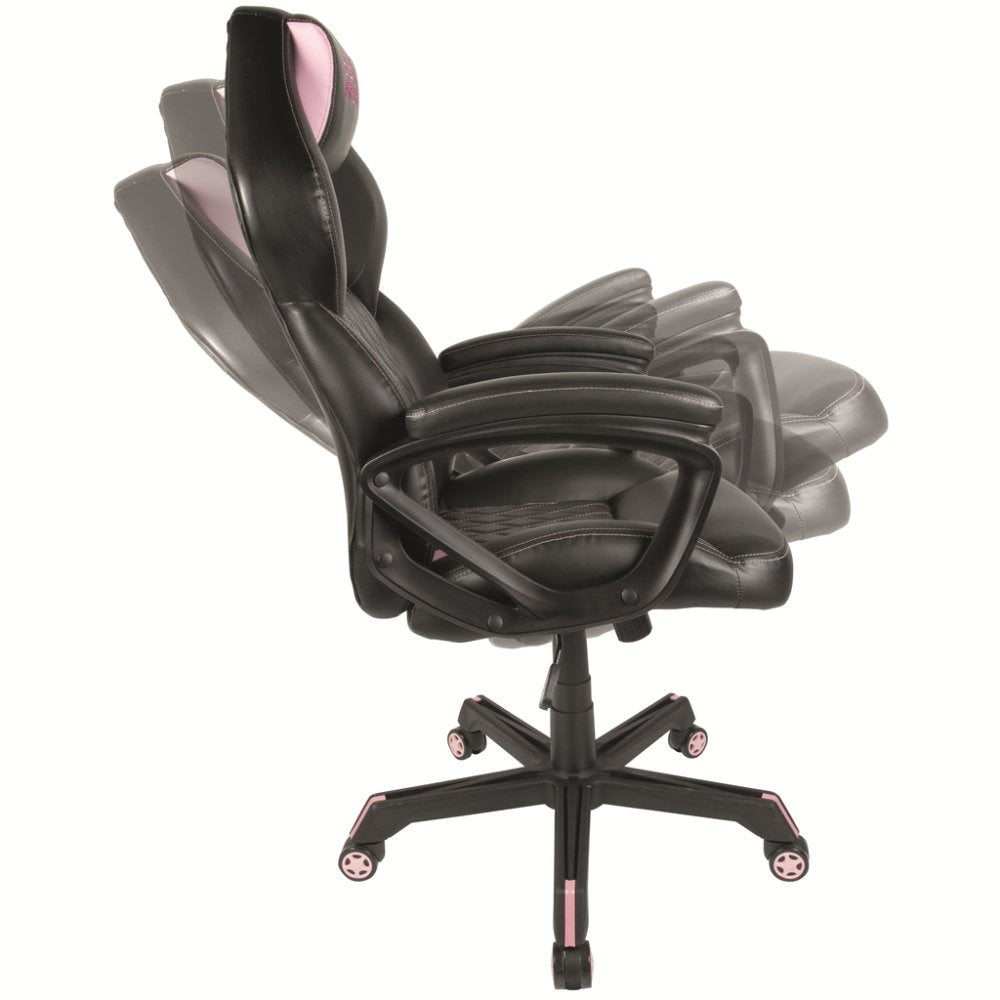 Silla Gamer Konix Geek Star Onyx Gran Comodidad Y Ergonomia Inclinacion Hasta 15º Color Negro Y Lila  Kon Chair Gk Star