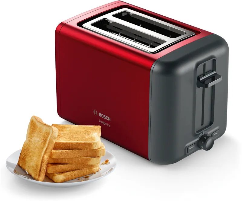 EAN 4242005218738 - Bosch TAT3P424DE tostadora 2 rebanada(s) 970 W Negro, Rojo imagen 2